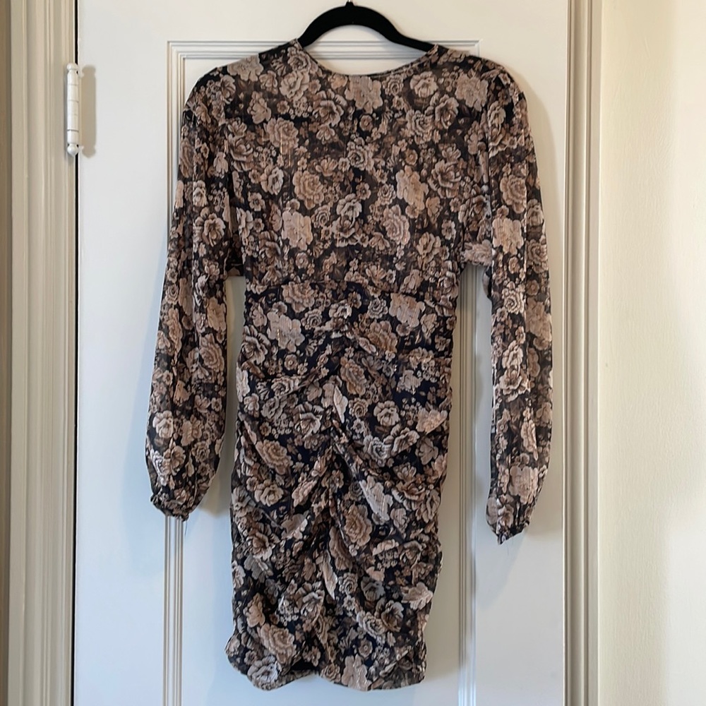 Zara floral mini dress.